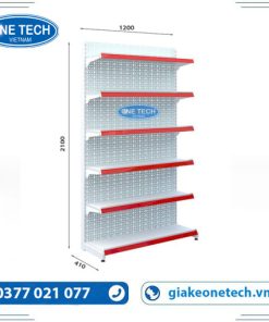 Kệ đơn tôn đục lỗ 6 tầng x C210 x D120 (cm)
