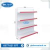 Kệ đơn tôn liền 4 tầng kích thước C150 x D120 cm, thiết kế chắc chắn, phù hợp để lưu trữ đồ dùng trong gia đình, văn phòng.