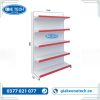 Kệ đơn siêu thị tôn liền 5 tầng kích thước C180 x D120 cm, thiết kế chắc chắn, phù hợp cho cửa hàng và siêu thị.