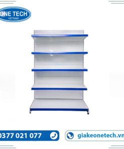 Kệ đơn siêu thị tôn liền 5 tầng kích thước 180x70cm, trưng bày hàng hóa gọn gàng và tiện lợi