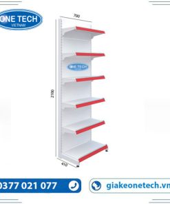Giá kệ siêu thị đơn tôn liền 6 tầng x C210 x D70 (cm)
