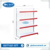 Kệ đơn siêu thị lưng lưới 4 tầng – cao 150cm, dài 120cm, sơn tĩnh điện, chịu tải tốt