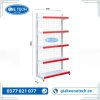 Giá kệ siêu thị đơn lưng lưới 5 tầng cao 180cm, dài 90cm, thiết kế chắc chắn, tối ưu trưng bày hàng hóa.