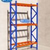Hình ảnh kệ hạng nặng 3 tầng bằng thép sơn tĩnh điện, chịu tải 1000kg/tầng dùng trong kho công nghiệp