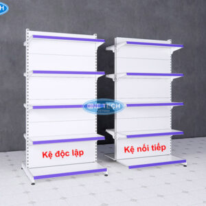 Kệ đôi độc lập và nối tiếp 5 tầng tôn liền