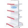 Kệ đôi siêu thị tôn liền 4 tầng (C150 x D70) chắc chắn, bền đẹp, phù hợp cho cửa hàng và siêu thị.