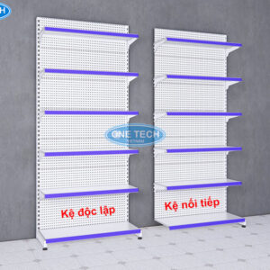 Kệ đơn 6 tầng tôn đục lỗ bộ độc lập và nối tiếp