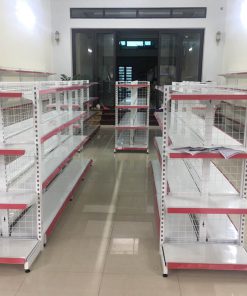 Kệ đơn lưng lưới 4 tầng