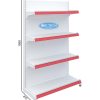 Kệ đơn siêu thị tôn liền 4 tầng kích thước C150 x D90 (cm), thiết kế chắc chắn, tiện dụng cho việc trưng bày hàng hóa tại siêu thị.