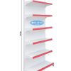Kệ đơn siêu thị tôn liền 6 tầng cao 210cm, dài 90cm, thiết kế chắc chắn, giúp tối ưu trưng bày hàng hóa.