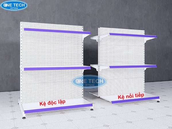 Kệ đôi nối tiếp 3 tầng tôn đục lỗ