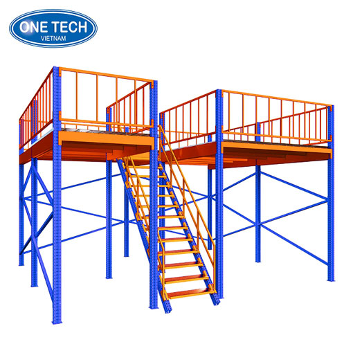Biểu đồ minh họa công thức tính chi phí lắp đặt kệ sàn Mezzanine cho nhà kho công nghiệp