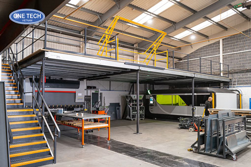 Kệ sàn Mezzanine giúp mở rộng diện tích kho hàng gấp 2 đến 3 lần