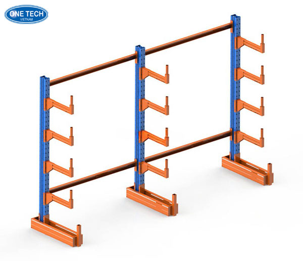 Hình ảnh minh họa cấu tạo chi tiết và thông số kỹ thuật của kệ tay đỡ dùng trong kho hàng