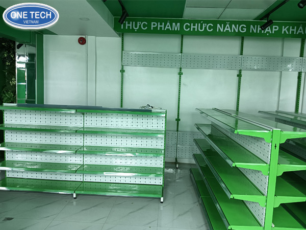 Kệ siêu thị tôn đục lỗ tại Bạc Liêu