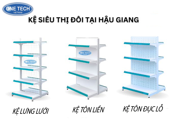 kệ đôi siêu thị tại Hậu Giang