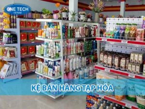 Kệ bán hàng tạp hóa đa năng, thiết kế vững chắc giúp sắp xếp sản phẩm gọn gàng và chuyên nghiệp.