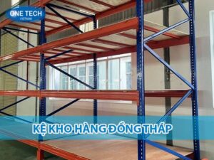 Kệ kho hàng chất lượng cao tại Đồng Tháp, thiết kế chắc chắn giúp tối ưu không gian lưu trữ.