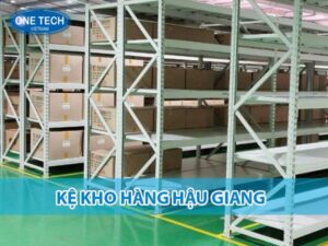 Kệ kho hàng tại Hậu Giang chắc chắn, bền bỉ, giúp tối ưu không gian lưu trữ và sắp xếp hàng hóa gọn gàng.
