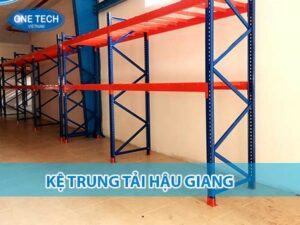 Kệ trung tải Hậu Giang với thiết kế chắc chắn, chịu tải tốt, phù hợp cho kho hàng và cửa hàng.