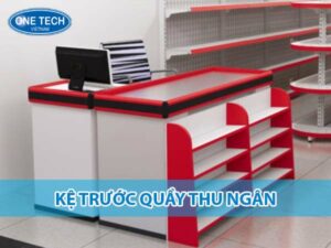 Kệ trước quầy thu ngân nhỏ gọn, giúp tối ưu không gian và tăng doanh số bán hàng.