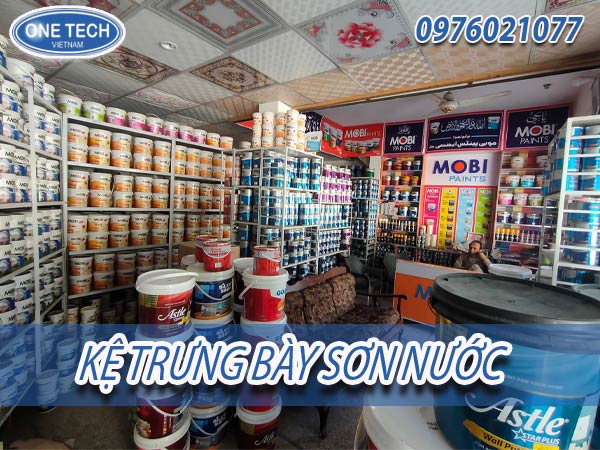 Kệ trưng bày sơn nước