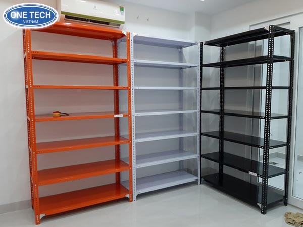 Kệ sắt V lỗ trưng bày sơn nước siêu bền