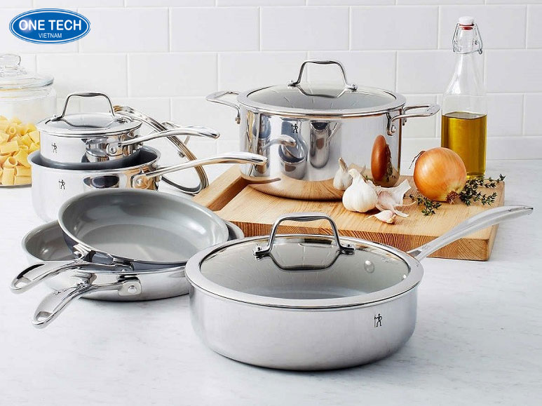 Kinh doanh nồi niêu xoong chảo inox tại nông thôn với vốn 50 triệu Bộ nồi niêu xoong chảo inox chất lượng cao dành cho gia đình nông thôn