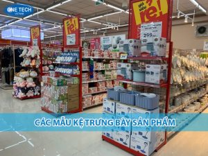Kệ trưng bày sản phẩm đa dạng mẫu mã, chất liệu và thiết kế phù hợp nhiều ngành hàng