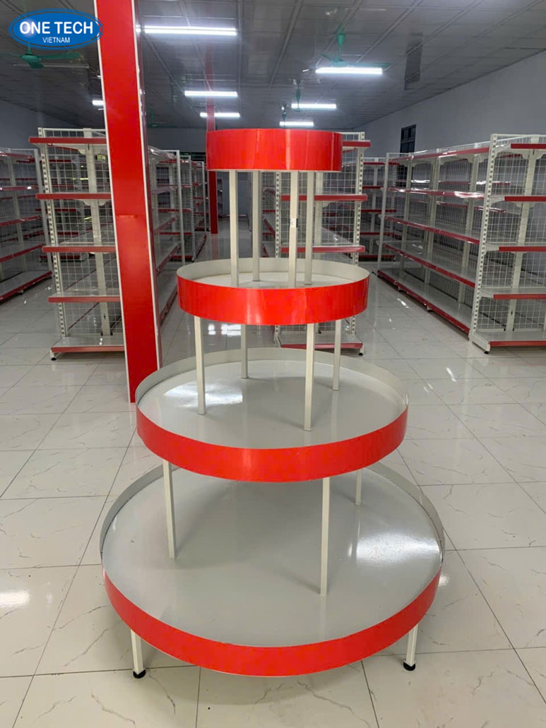 Ụ trưng bày chất liệu chắc chắn dùng để bày hàng tạp hóa trong cửa hàng