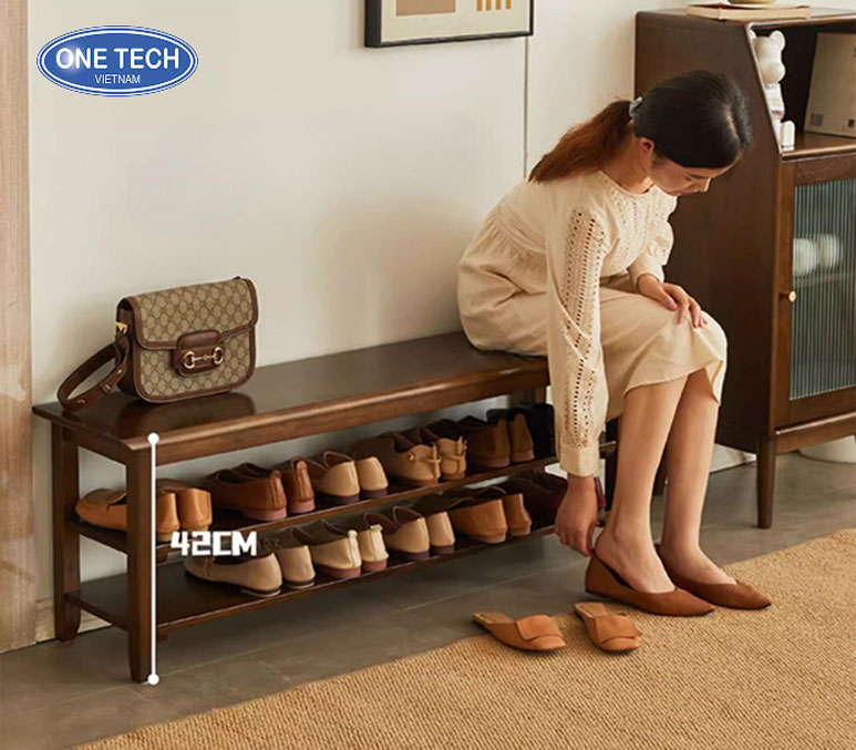 Kệ để giày dép kiêm ghế đôn tiện lợi cho không gian sống hiện đại Kệ để giày dép kết hợp ghế đôn ngồi, thiết kế thông minh, phù hợp cho sảnh, hành lang và phòng ngủ