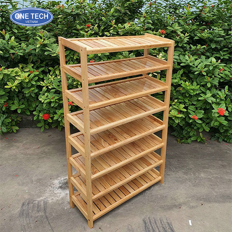 Giá để dép trong nhà bằng gỗ - Tiện lợi và sang trọng Giá để dép trong nhà bằng gỗ chắc chắn, tiết kiệm không gian, thích hợp cho mọi gia đình