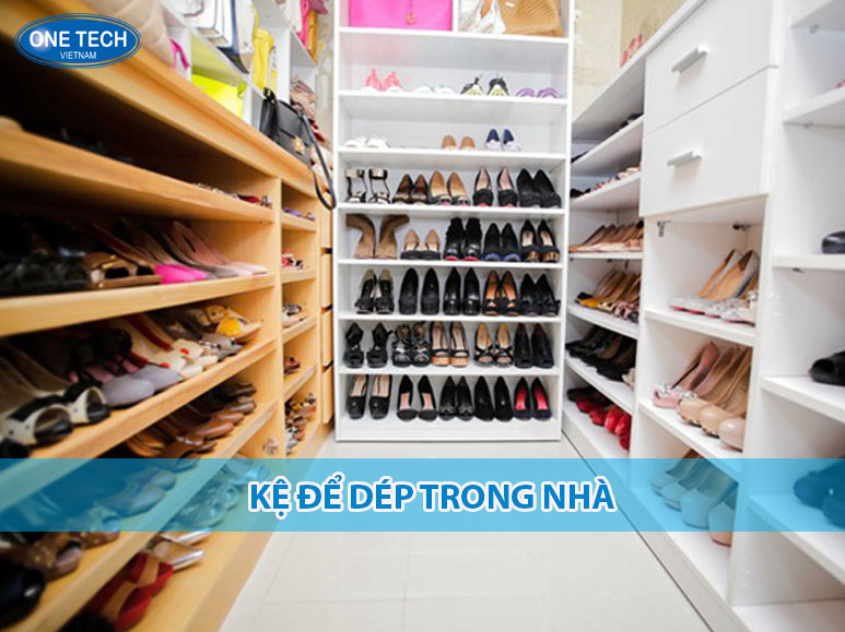 Kệ để dép trong nhà bằng gỗ thiết kế 3 tầng, nhỏ gọn, phù hợp cho lối ra vào