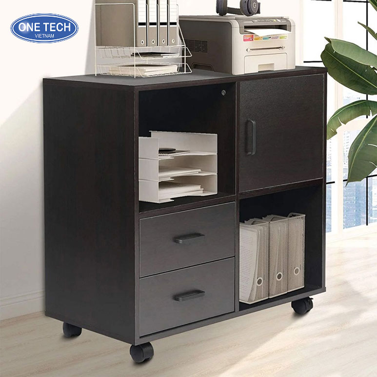 Kệ máy in di động cho văn phòng – thiết kế nhỏ gọn, linh hoạt Kệ tủ máy in văn phòng kiểu dáng hiện đại, có bánh xe giúp di chuyển thuận tiện