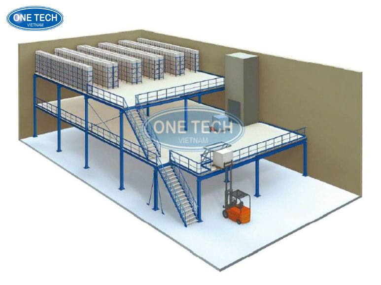 Kệ kho sàn lửng Mezzanine chất lượng cao Kệ kho sàn lửng Mezzanine giúp tối ưu không gian lưu trữ trong kho hàng, dễ dàng sắp xếp và truy xuất hàng hóa