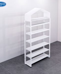 Kệ khung sắt mặt gỗ cho cửa hàng mẹ và bé