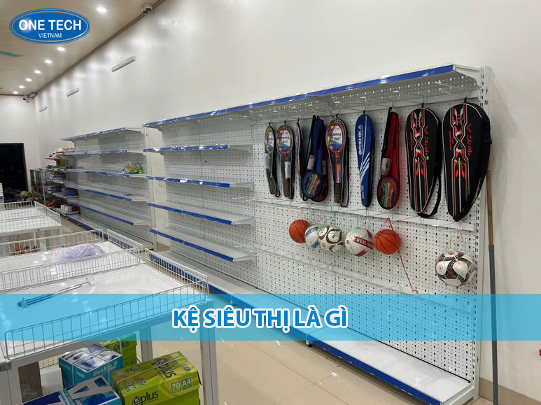 Hình ảnh kệ siêu thị nhiều tầng bằng sắt sơn tĩnh điện, dùng để trưng bày sản phẩm tại siêu thị mini