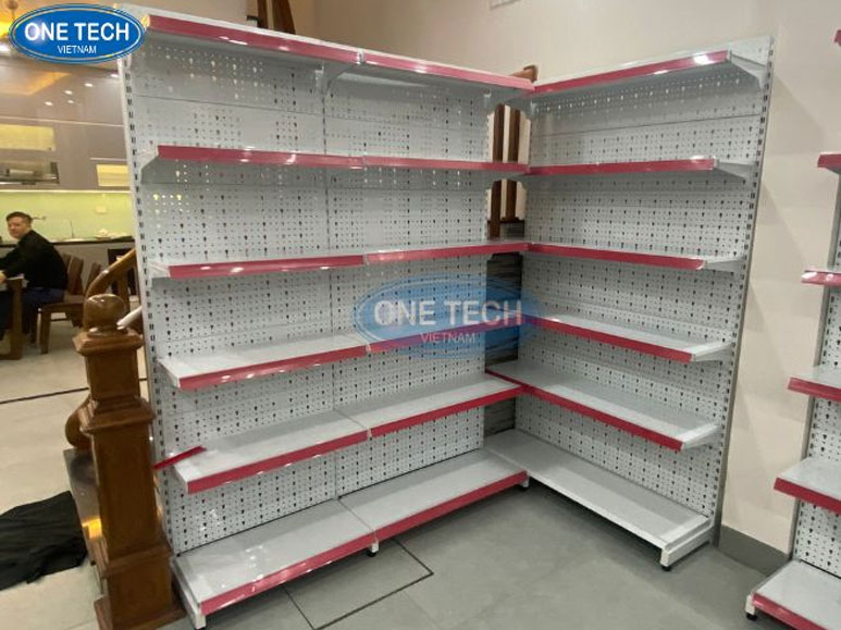 Thông số kỹ thuật kệ siêu thị tôn đục lỗ chi tiết Hình ảnh minh họa thông số kỹ thuật của kệ siêu thị tôn đục lỗ 5 tầng với kích thước tiêu chuẩn