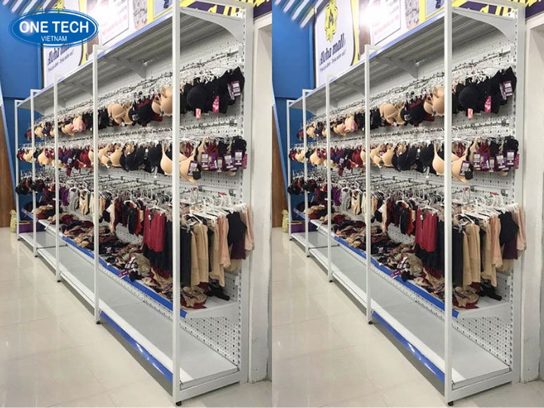 Kệ trưng bày đồ lót chất lượng cao cho cửa hàng thời trang Kệ siêu thị trưng bày đồ lót với thiết kế thông minh, tiết kiệm không gian cửa hàng