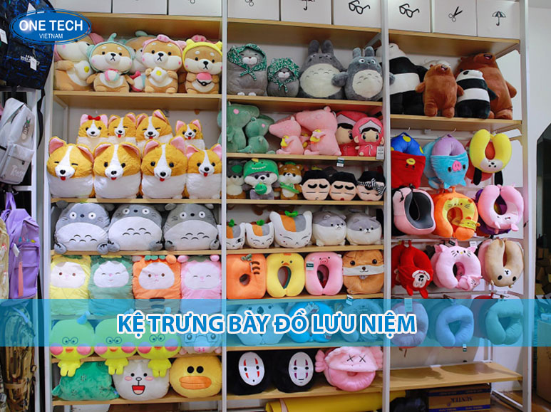 Kệ trưng bày quà lưu niệm bằng sắt sơn tĩnh điện, nhiều tầng, phù hợp cho shop quà tặng