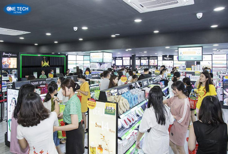 Hình ảnh kệ trưng bày mặt nạ chất lượng cao Kệ chuyên dụng để trưng bày mặt nạ, thiết kế chắc chắn và tiện lợi cho cửa hàng