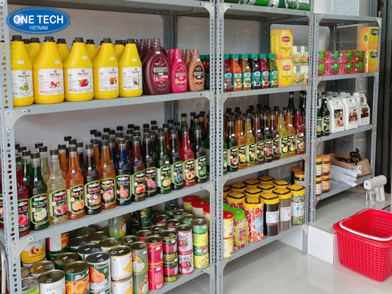 Kệ V lỗ giá rẻ tối ưu chi phí trưng bày nước mắm cho cửa hàng Kệ V lỗ sắt sơn tĩnh điện trưng bày nước mắm cho cửa hàng tạp hóa, tiết kiệm chi phí và dễ lắp ráp