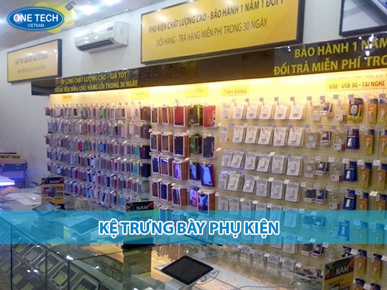 Kệ trưng bày phụ kiện bằng sắt sơn tĩnh điện 5 tầng, thiết kế tối ưu không gian trưng bày sản phẩm