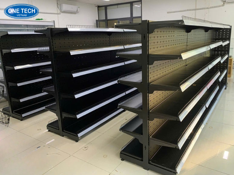 Kệ sữa Vinamilk kết hợp quảng bá thương hiệu tại điểm bán hàng Kệ thép trưng bày sữa Vinamilk nhiều tầng, in logo thương hiệu, giúp tối ưu hóa trưng bày sản phẩm trong cửa hàng