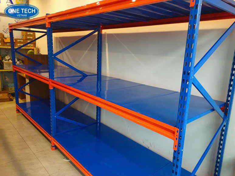 Các dự án kệ trung tải OneTech đã thực hiện cho khách hàng Lắp đặt kệ trung tải OneTech cho không gian lưu trữ hàng hóa tại kho và siêu thị