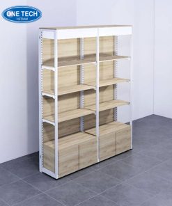 Kệ tủ khung sắt mâm gỗ bền đẹp