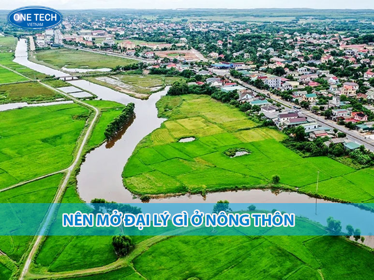 Một người đang khảo sát thị trường để mở đại lý tại nông thôn, với các mô hình như đại lý vật liệu xây dựng, phân bón, điện nước, tạp hóa