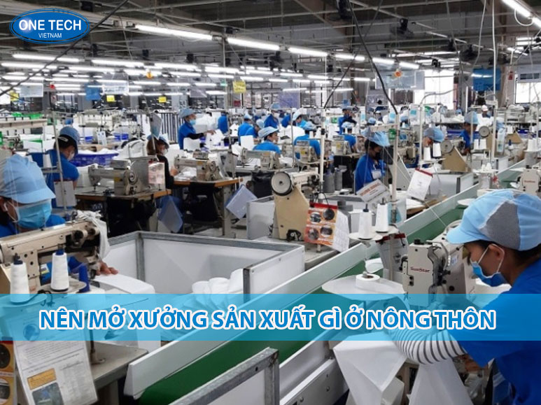 Một xưởng sản xuất nhỏ ở nông thôn với các thiết bị sản xuất hiện đại, ý tưởng mở xưởng sản xuất phù hợp ở vùng quê giúp phát triển kinh tế địa phương