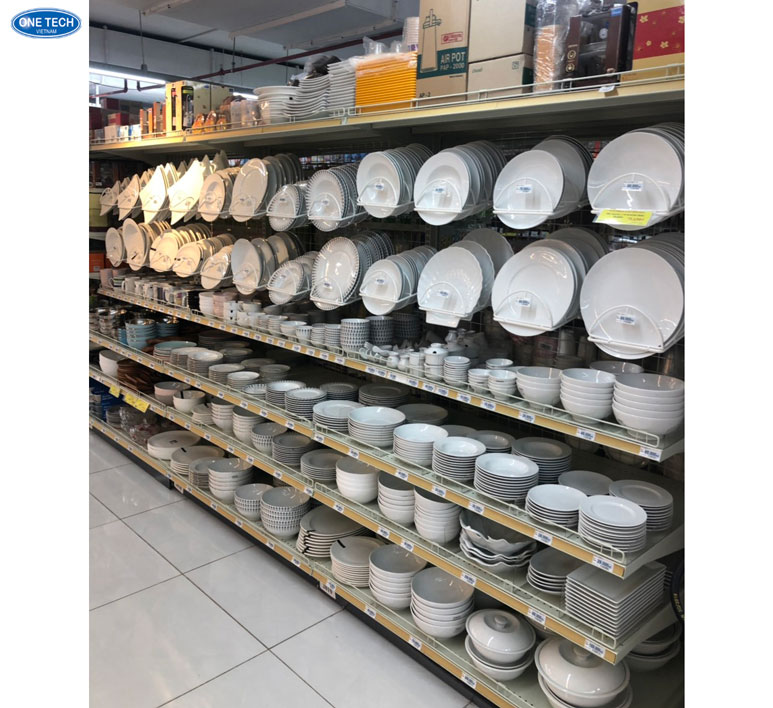 Kệ trưng bày đồ gia dụng bền đẹp cho siêu thị và cửa hàng Kệ để đồ gia dụng chắc chắn, thiết kế thông minh dành cho cửa hàng siêu thị