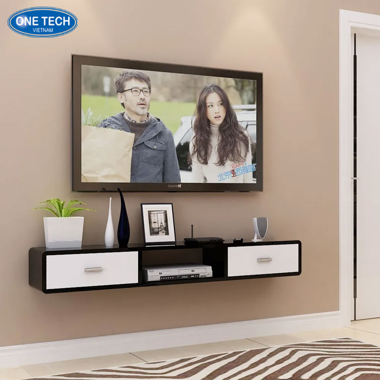 Kệ đặt amply gắn tường chắc chắn, tiết kiệm không gian Kệ gắn tường để amply bằng sắt sơn tĩnh điện, thiết kế đơn giản, tiện lợi